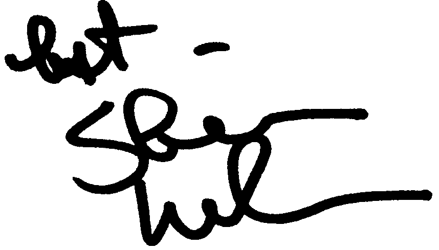 Steven Weber autograph facsimile