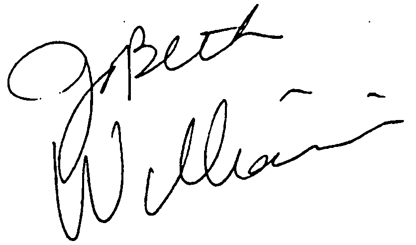 JoBeth Williams autograph facsimile