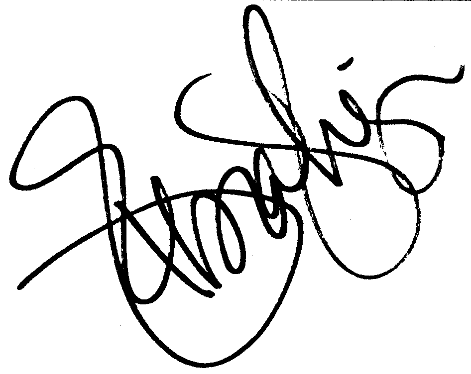 Debra Winger autograph facsimile