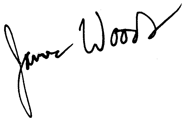 James Woods autograph facsimile