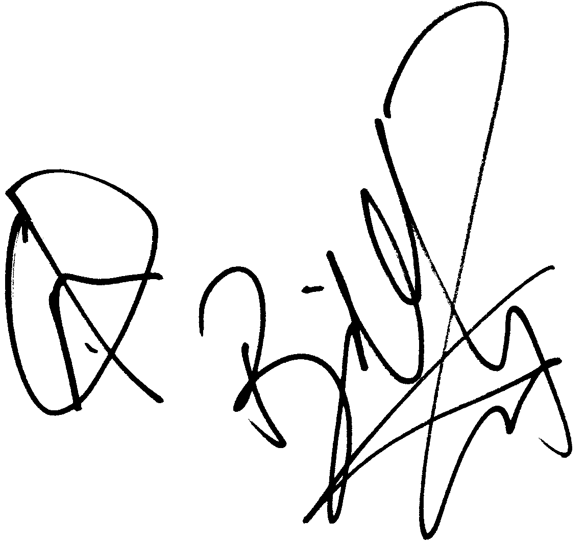 Billy Zane autograph facsimile