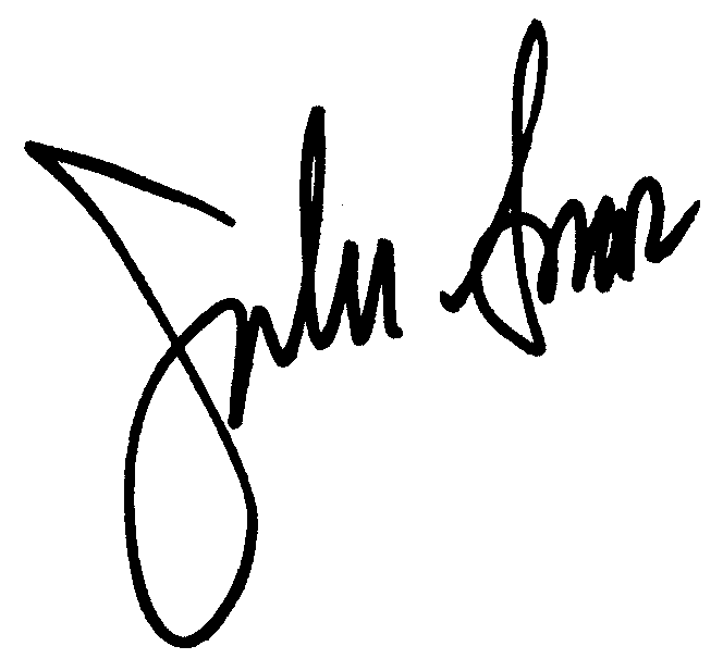 John Amos autograph facsimile