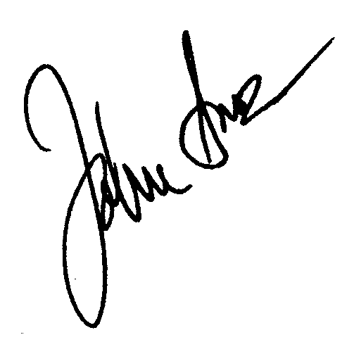 John Amos autograph facsimile