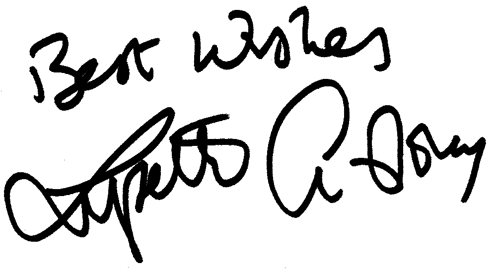 Lysette Anthony autograph facsimile