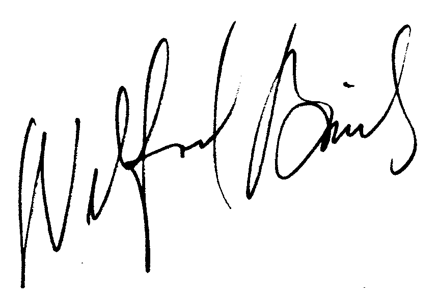 Wilfred Brimley autograph facsimile