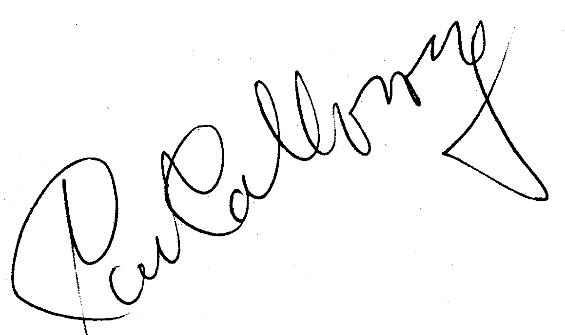 Cab Calloway autograph facsimile