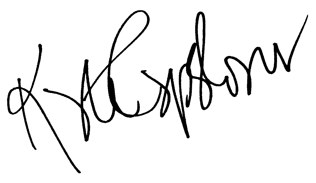 Kate Capshaw autograph facsimile