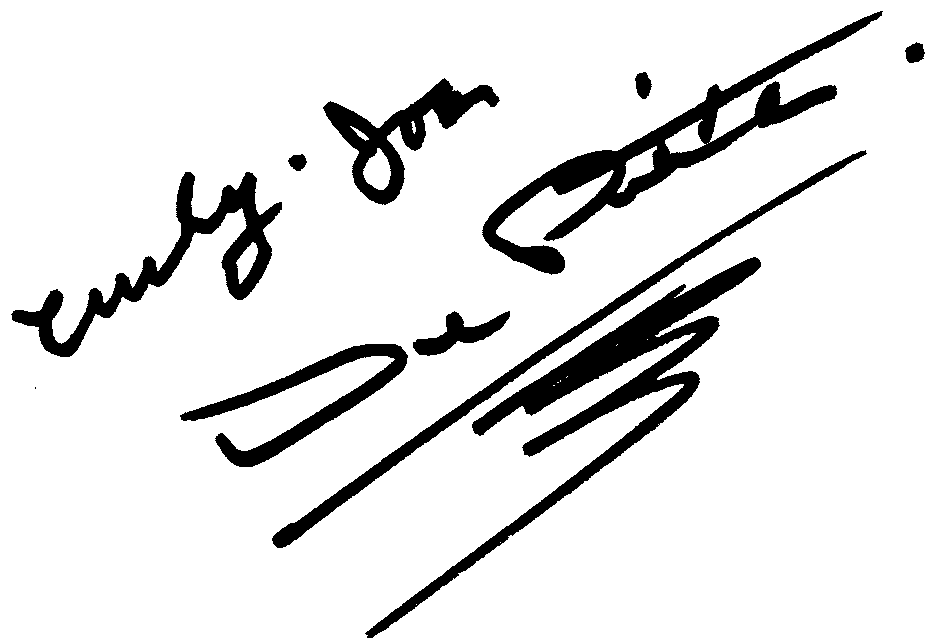 Curly Joe De Rita autograph facsimile