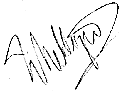 William Dozier autograph facsimile