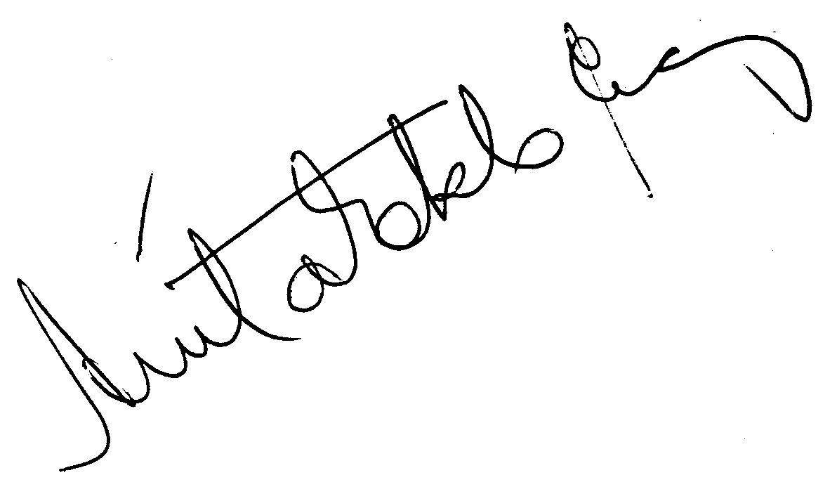 Anita Ekberg autograph facsimile