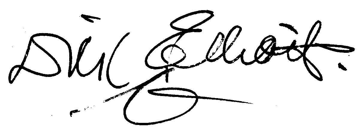 Dick Elliott autograph facsimile