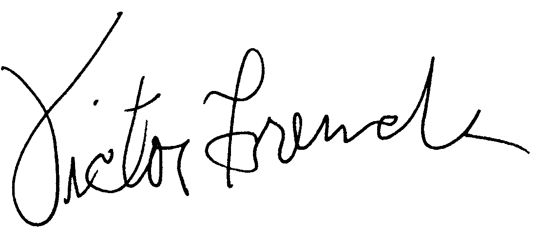 Victor French autograph facsimile