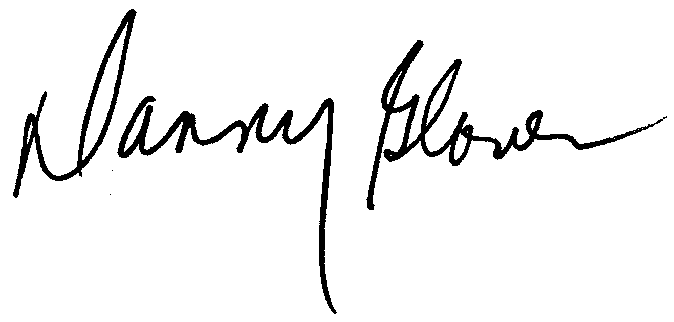 Danny Glover autograph facsimile