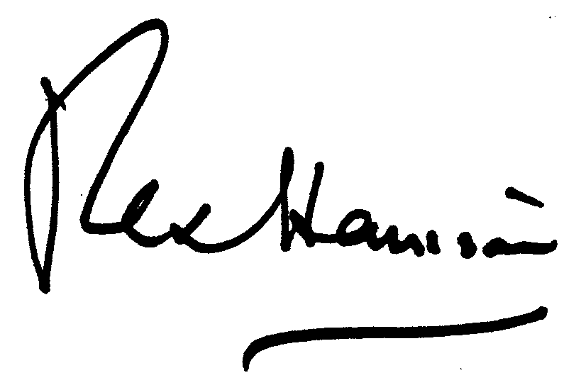 Rex Harrison autograph facsimile