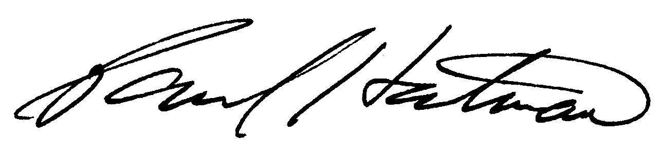 Paul Hartman autograph facsimile