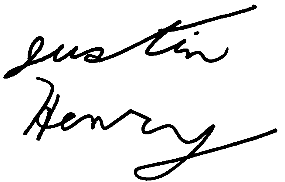 Justin Henry autograph facsimile