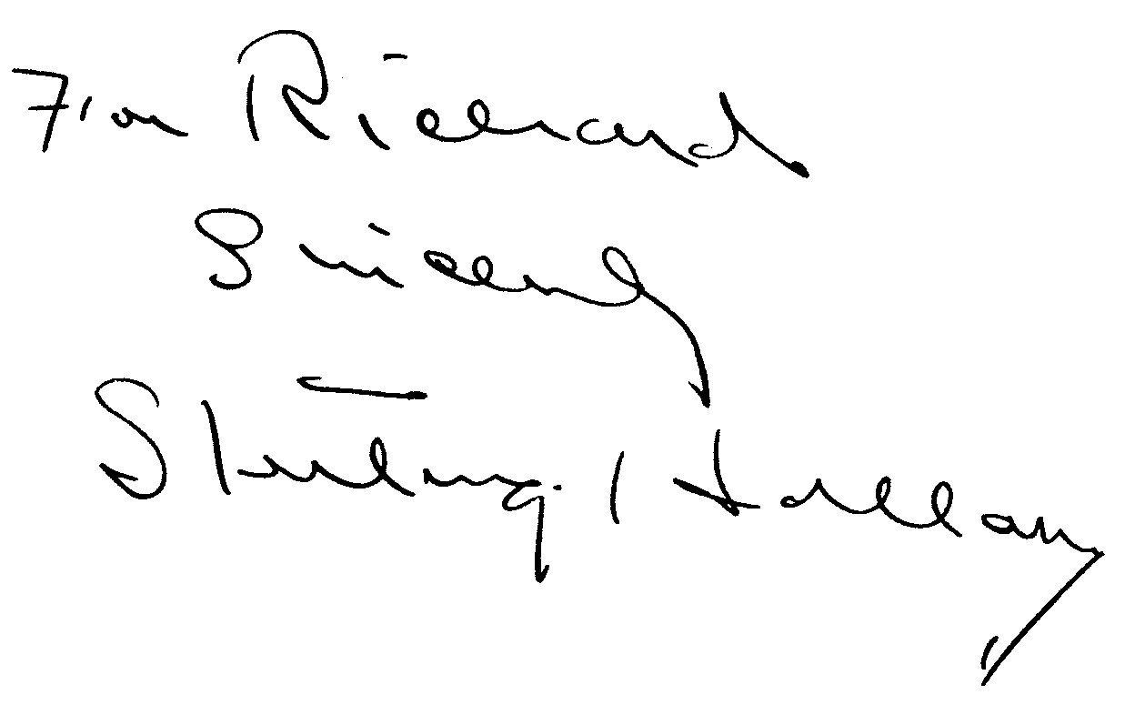 Sterling Holloway autograph facsimile