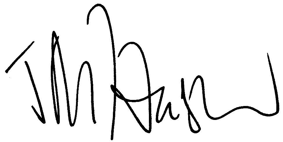 John Houseman autograph facsimile