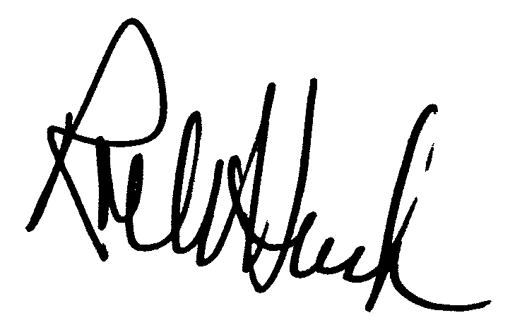 Rock Hudson autograph facsimile