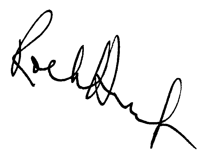 Rock Hudson autograph facsimile