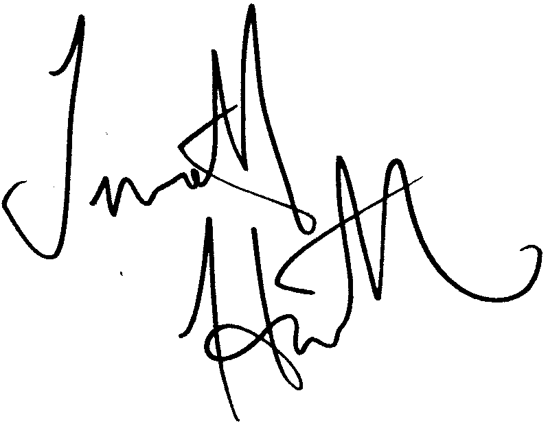 Timothy Hutton autograph facsimile