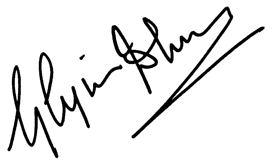 Glynis Johns autograph facsimile