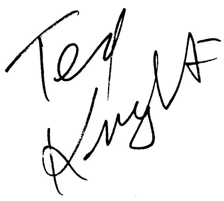 Ted Knight autograph facsimile