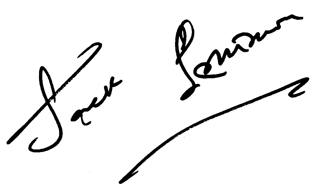 Jack Lemmon autograph facsimile