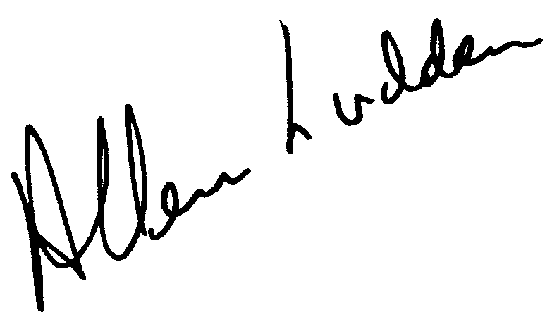 Allen Ludden autograph facsimile