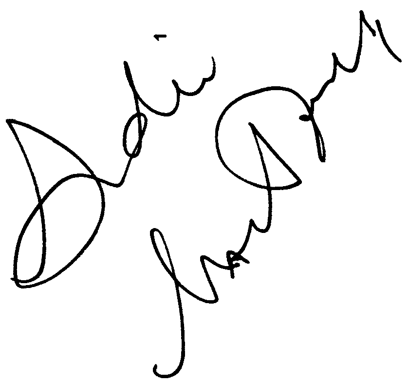 Andie MacDowell autograph facsimile