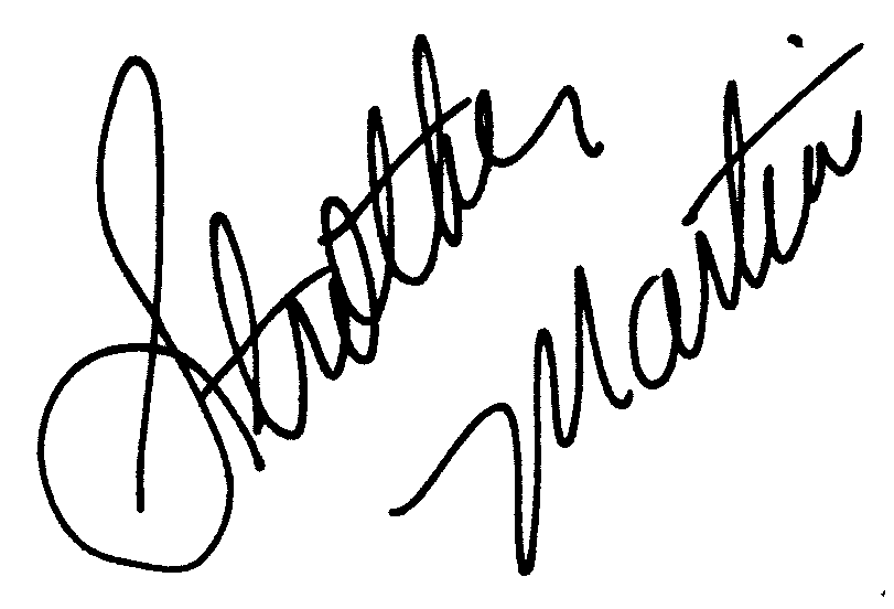 Strother Martin autograph facsimile