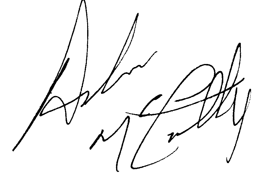 Andrew McCarthy autograph facsimile