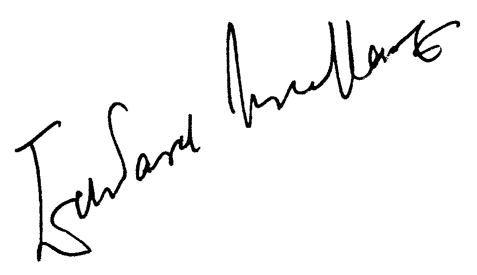 Edward Mulhare autograph facsimile