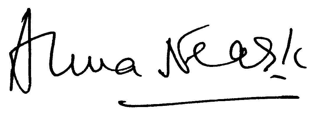 Anna Neagle autograph facsimile
