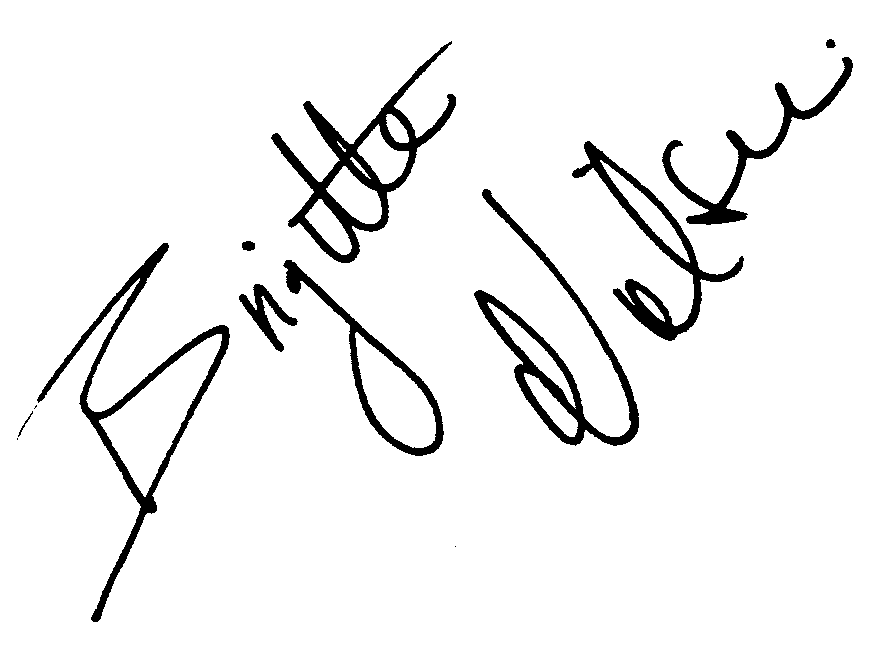 Brigitte Nielsen autograph facsimile