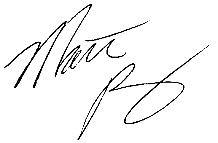 Matthew Perry autograph facsimile