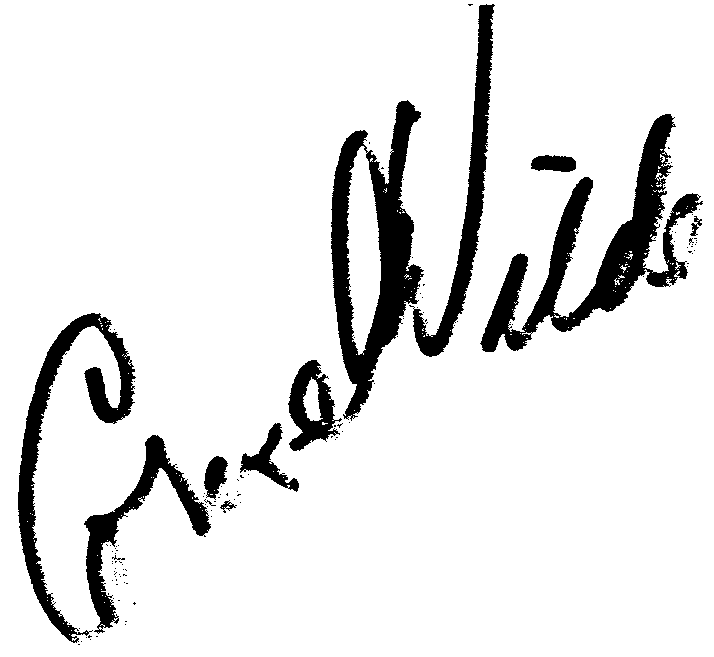 Cornel Wilde autograph facsimile
